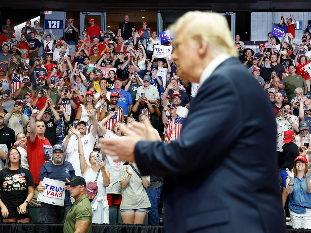 Donald Trump says he ‘took a bullet for democracy’ at first rally after ...