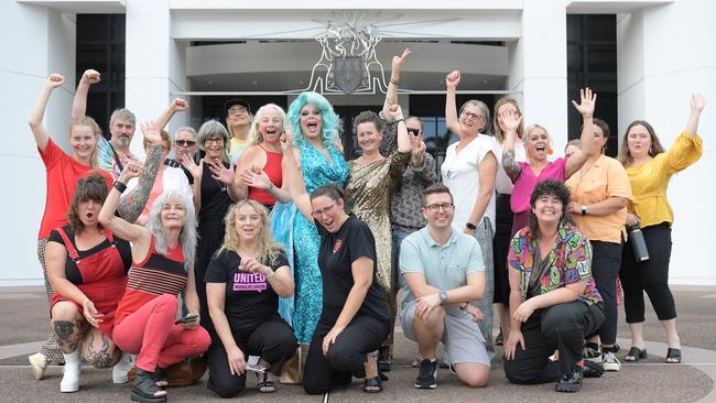 Members of the Territory's disability and queer community filled the parliamentary gallery through the day and night to watch new laws pass. Picture: (A)manda Parkinson