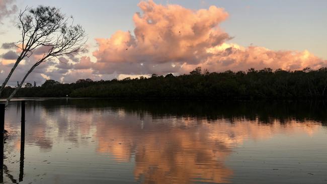 Sunset serenity at the start of Tallebudgera Creek Walking Track Photo: Chantay Logan