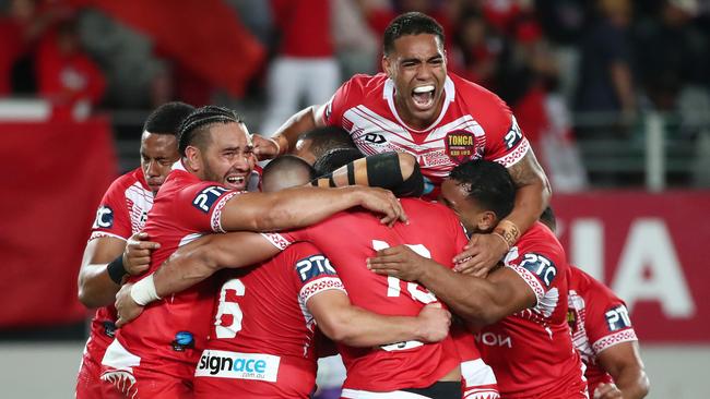 Tongan stars will return home for a public holiday in their honour. Picture: Fiona Goodall