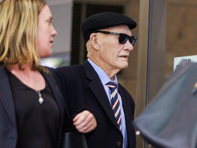 AFL Hall of Famer Carl Ditterich arrives at the Melbourne Magistrates’ Court in September. Picture: NewsWire / Aaron Francis