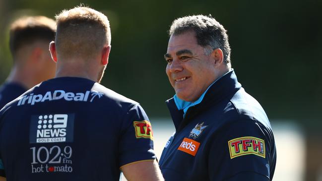 Queensland legend, Kangaroos coach and Titans head of performance and culture Mal Meninga will be at the 2020 launch. Picture: Chris Hyde/Getty Images