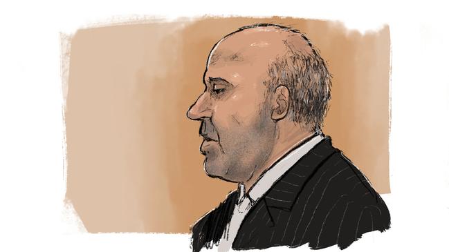 Tony Mokbel in court. Picture: Nine News