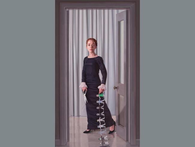 Natasha in the other room by Jonathan Dalton depict artist Natasha Walsh, who is also a finalist in the Archibald and Wynne Prizes. Picture: Jonathan Dalton, Archibald 2025, Photo: Art Gallery of New South Wales, Jenni Carter