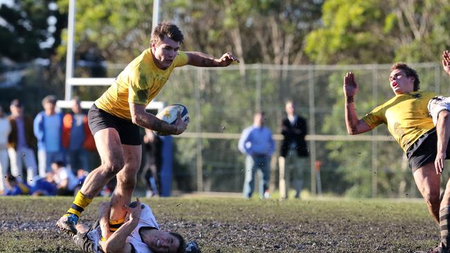 Angus Crichton in action during his schoolboy days.