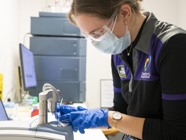 A chemical analyst at CanTEST – the only official facility of its kind in the country. Picture: NCA NewsWire/Martin Ollman