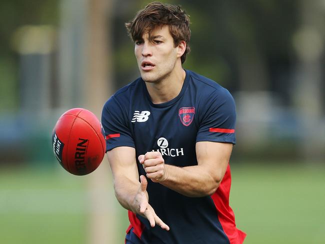 Melbourne’s Jack Viney pushing to return ahead of schedule.