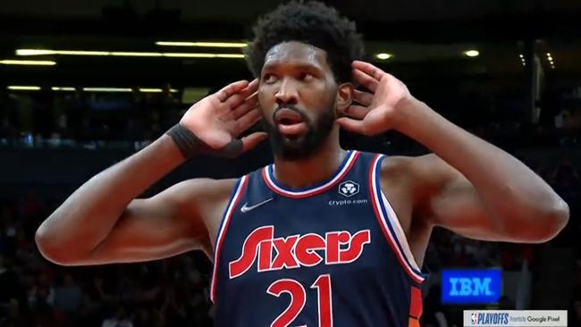 Joel Embiid wasn’t hearing any criticism.