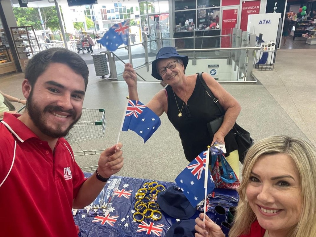 Australia Day controversy Union hands out free merchandise outside