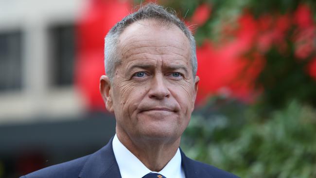 The Leader of the Opposition, Bill Shorten during the launch of Labor's Climate Change Action Plan at ACTEWAGL Electric Car Charging Station in Canberra.He was joined by the Shadow Minister for Climate Change and Energy, Mark Butler, the Shadow Minister for Infrastructure, Transport, Cities and Regional Development, Anthony Albanese, the Shadow Minister for Innovation, Industry, Science and Research, Kim Carr, the Shadow Assistant Minister for Climate Change and Energy, Pat Conroy and LaborÕs candidate for Canberra Alicia Payne. Picture Kym Smith