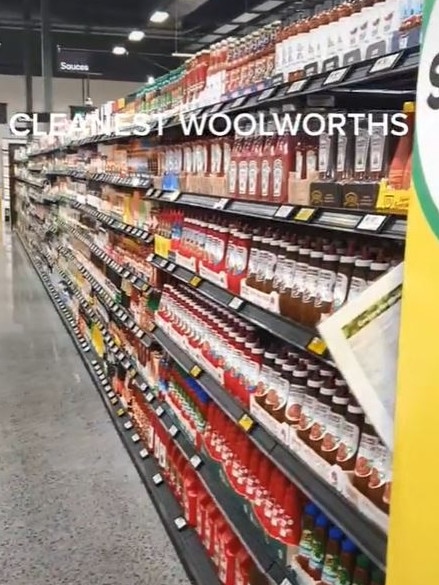 Is this the tidiest Woolworths ever? Picture: TikTok/@mrticktock