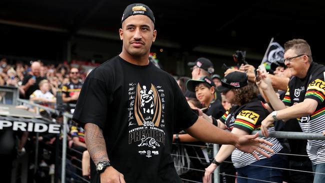 Viliame Kikau copped his fair share of boos at the celebration.