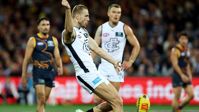 Mckay has been a reliable kick in previous seasons. (Photo by James Elsby/AFL Photos via Getty Images)