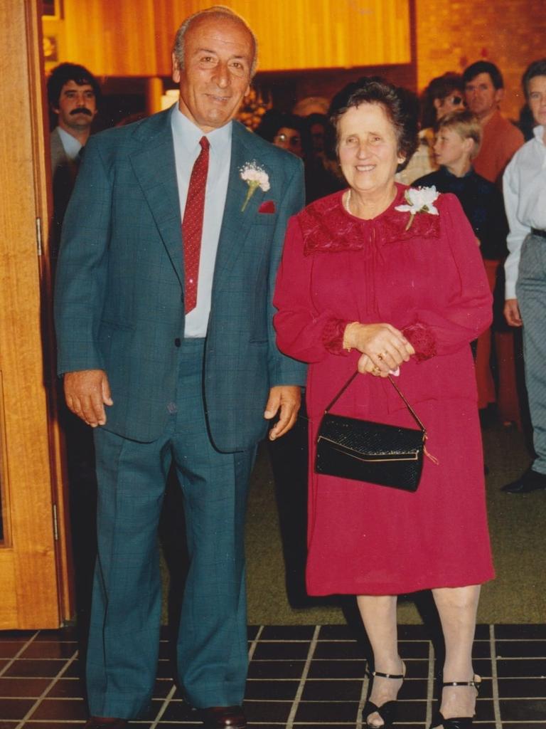 Frank Cefai with his wife Rita, who died in 2004.