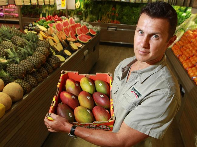 Director of buying and marketing for Harris Farm Markets, Tristan Harris, at the Broadway store in Sydney.