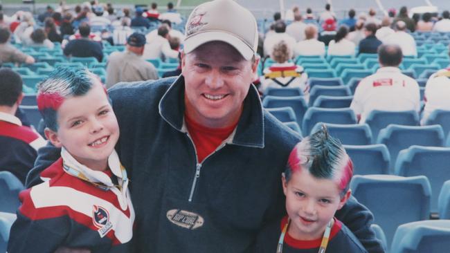 Jayden, Blayke and their father Glenn.