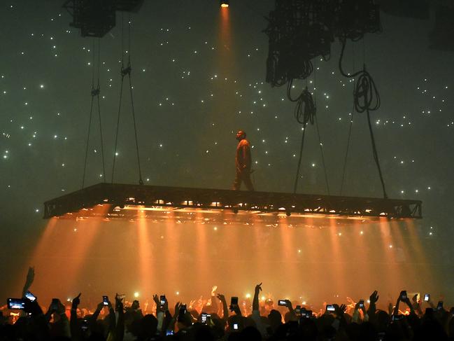 Getty Images Year in Focus 2016: Rapper Kanye West performs at the Forum on October 25, 2016 in Inglewood, California. Photo by Kevin Winter/Getty Images