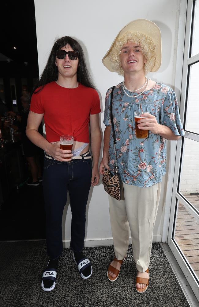 Ben Jarvis and Jacob Kennerley as Kath and Kim. Picture: Robert Cianflone/Getty Images