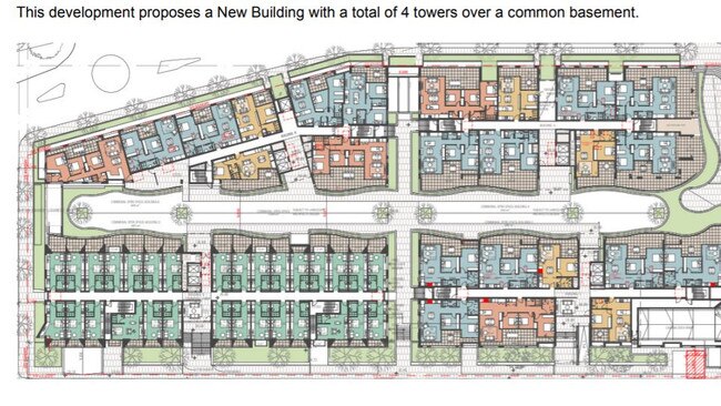 Plans include buildings up to 7 storeys high with residential apartments and a boarding house.