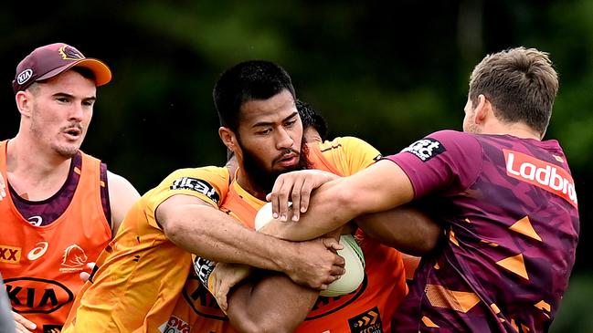 Payne Haas is fired up ahead of his likely NRL return in Round 4. Picture: Getty Images.