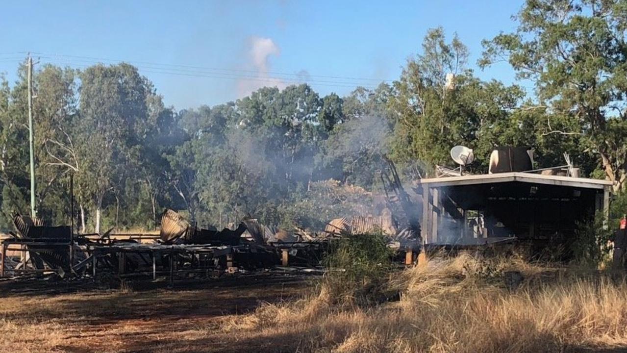 Emergency services were called to a house fire off Sackville St on Chong Rd, Stanwell.