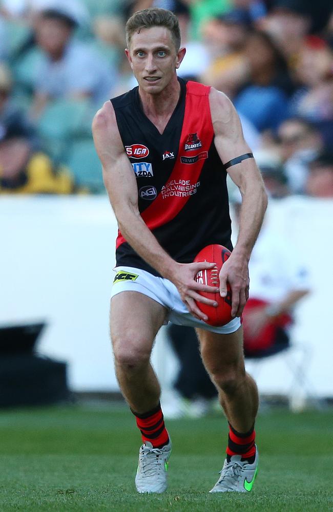 Chris Schmidt led West Adelaide to its first SANFL flag in 32 years. Picture: Sarah Reed