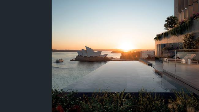 The redeveloped building features 76 boutique residences overlooking The Rocks and Sydney Harbour.