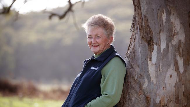 Lorraine Rosenberg at her Willunga Hill farm. Picture MATT TURNER.