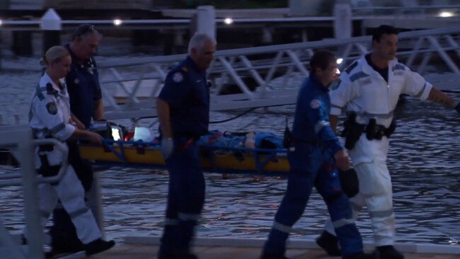 Lauren was bitten by a bull shark in the harbour. Picture: On Scene Bondi