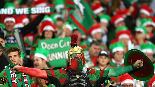 Souths fans show their support.