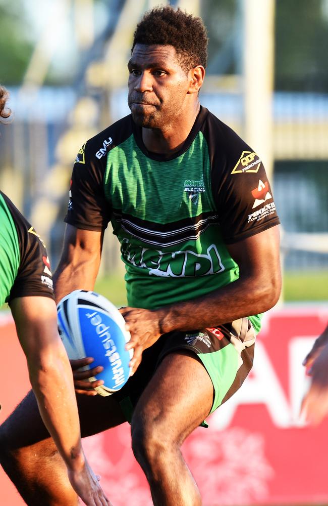 Dragons debutant Jonathan Reuben was a teammate of Maloney’s in Townsville. Picture: Zak Simmonds