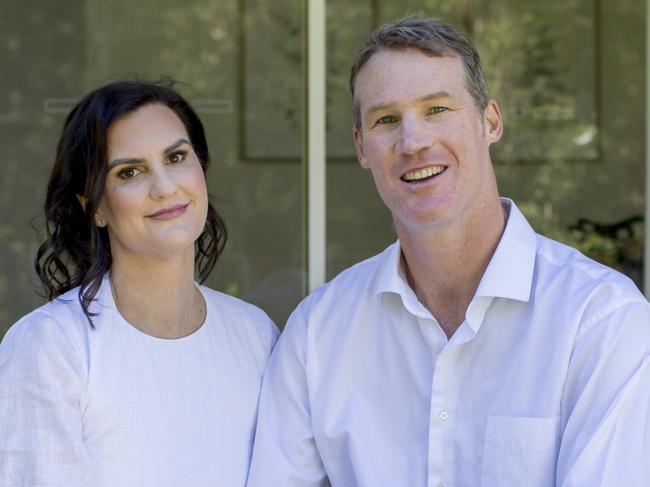 Sunshine Coast couple Michael and Simone Burke. Picture: Cory Rossiter.