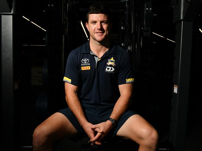 North Queensland Cowboys marquee recruit Chad Townsend at the club's high performance facility in Townsville. Picture: Matthew Elkerton