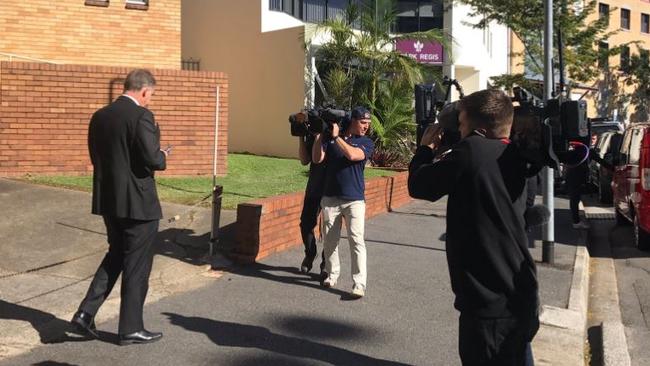 Paul Pisasale's lawyer Glen Cranny outside court in Brisbane. Picture: Clare Armstrong