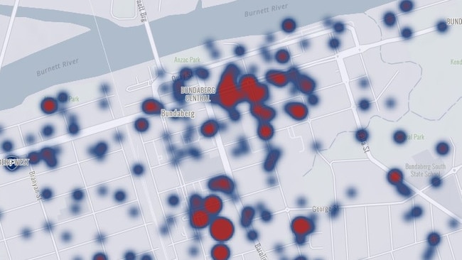 The Bundaberg Safe Night Precinct and shopping centres are the major crime hotspots in Bundaberg.