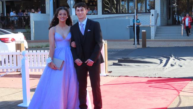 Urangan State High School students celebrating their formal.