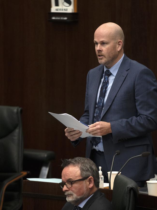 Parliament, Shane Broad MP. Picture Chris Kidd