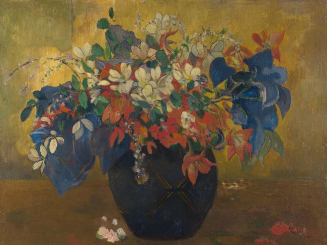 Paul Gauguin’s A vase of flowers. Picture: The National Gallery, London.