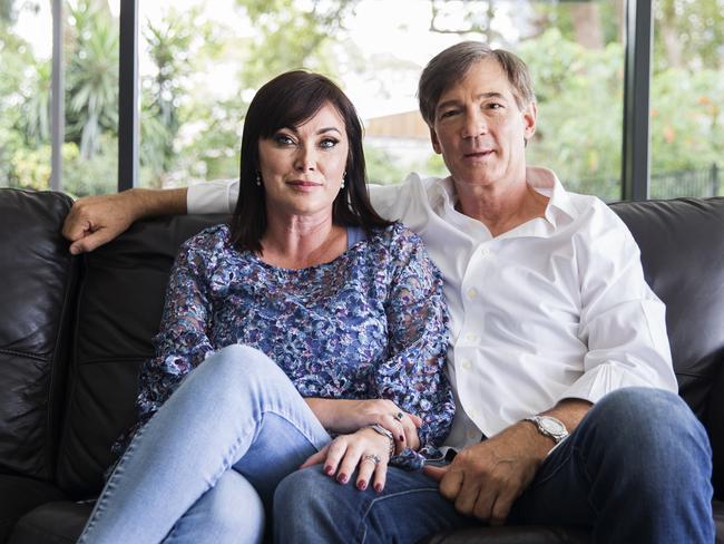 David and Lisa Oldfield at their home in Belrose. Picture: Jenny Evans