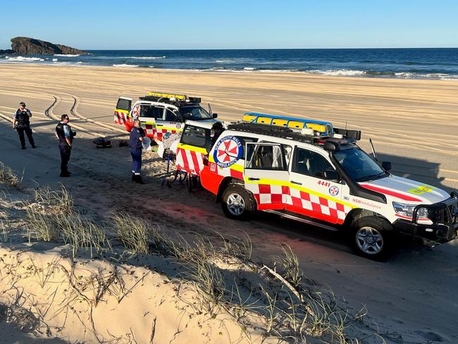 Two men have been rescued by NSW Ambulance after their boat was overturned by a rogue wave off Port Macquarie. AISLING
