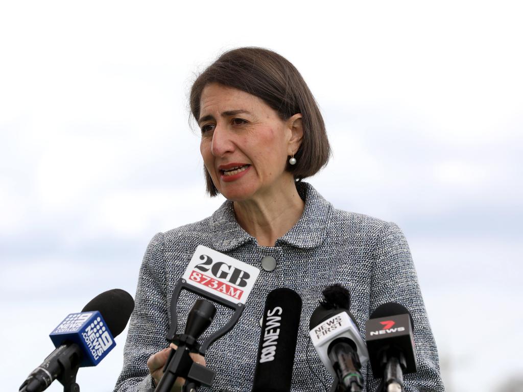 Premier Gladys Berejiklian said she ‘felt hurt’ for people who don’t feel the national anthem includes them. Picture: NCA NewsWire / Damian Shaw