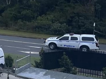 The police operation underway at Port Macquarie on January 30. Picture: Facebook/Port Macquarie On Scene