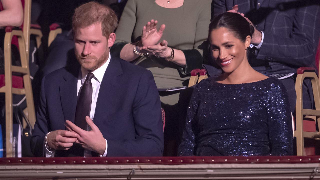 Harry and Meghan at the Cirque du Soleil premiere in January 2019. Picture: Paul Grover/WPA Pool/Getty Images