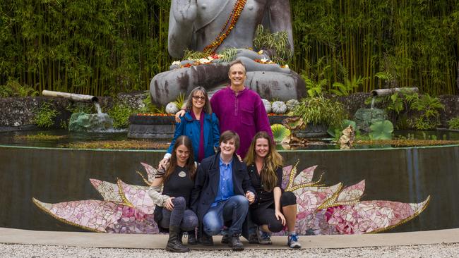 The King Family at Crystal Castle Manya King 34, Sono King 63, Toby 23, Naren King 63, Ayla 29 (left to right). Picture: File.