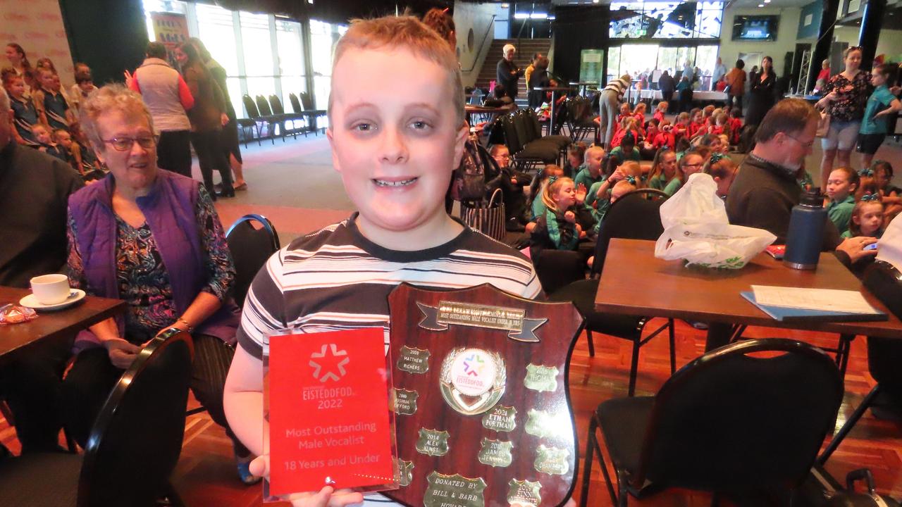 Ethan Portman was the Most Outstanding Male Vocalist Winner (18 years and under) at the Maryborough Eisteddfod.