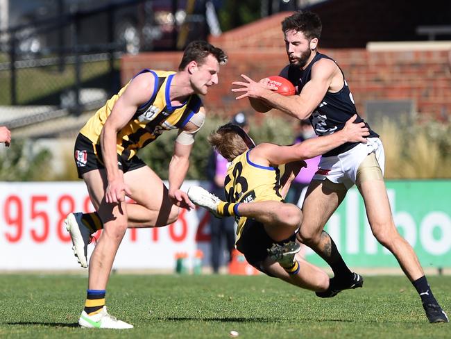 VFL players may be called up at late notice to fill gaps in AFL rosters. Picture: Steve Tanner