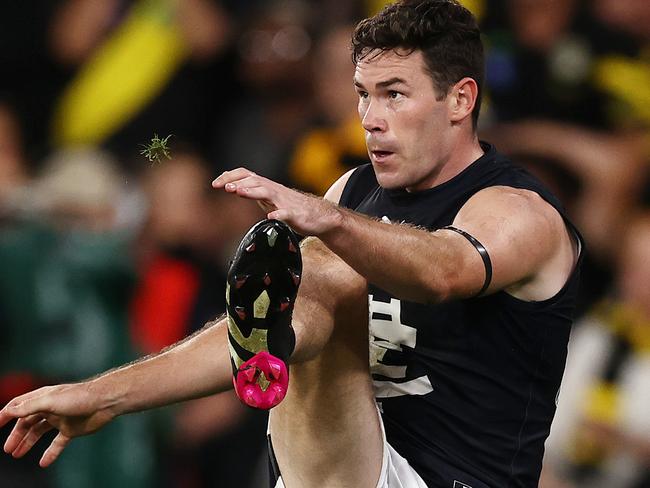 MELBOURNE . 16/03/2023.  AFL Round 1.  Richmond vs Carlton at the MCG.  Mitch McGovern of the Blues   . Pic: Michael Klein