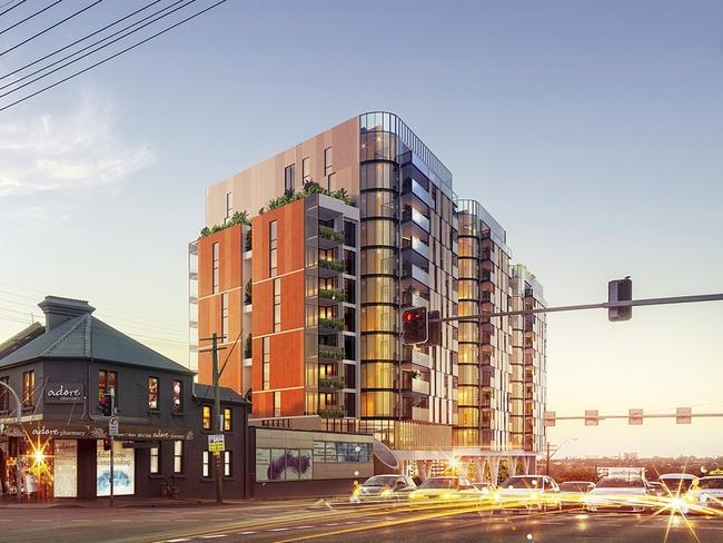 Concept image showing what the redeveloped Balmain Tigers Leagues Club will look like. Picture: Grant Leslie Photography