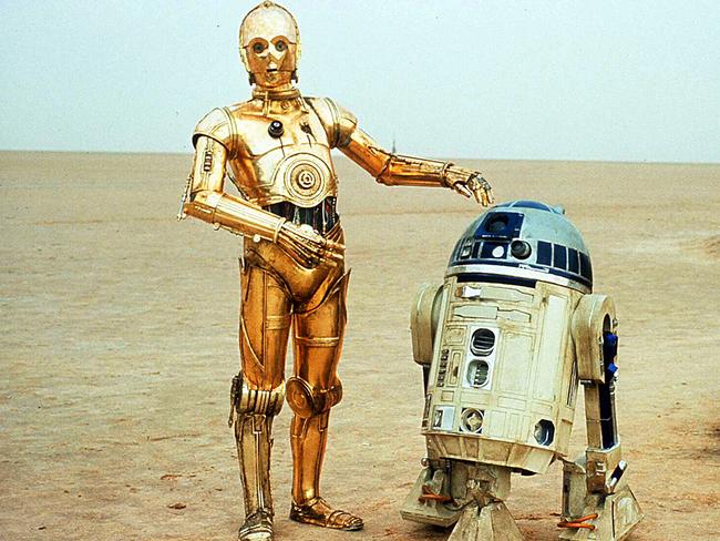 C-3PO and R2-D2 in Star Wars: A New Hope. Many of us grew up entertained by them. Picture: Industrial Light and Magic