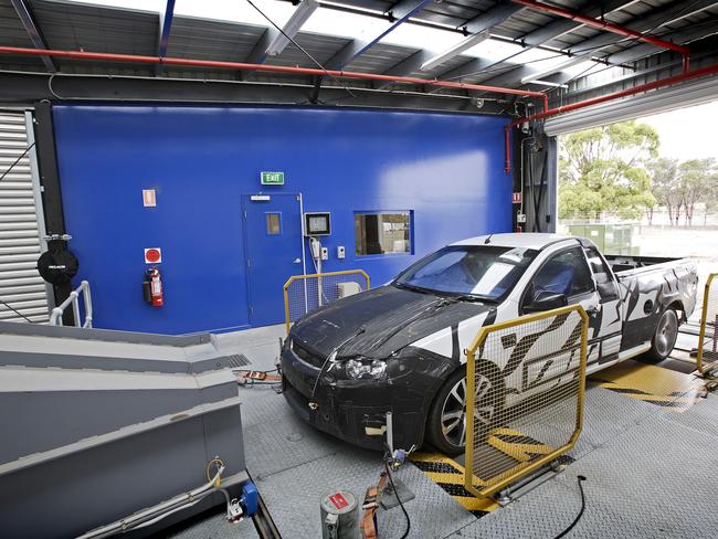 Rival models also put through their paces ... a Falcon ute is put to the test. Picture: Supplied